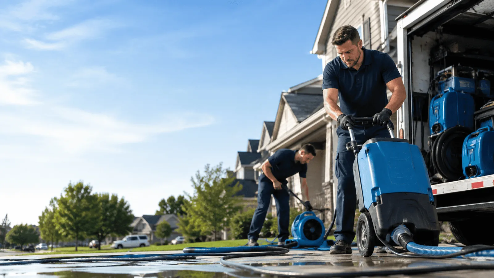 Basement Flooding being performed in South Glens Falls, NY